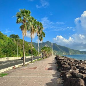 Le boulevard de Basse-Terre en Guadeloupe