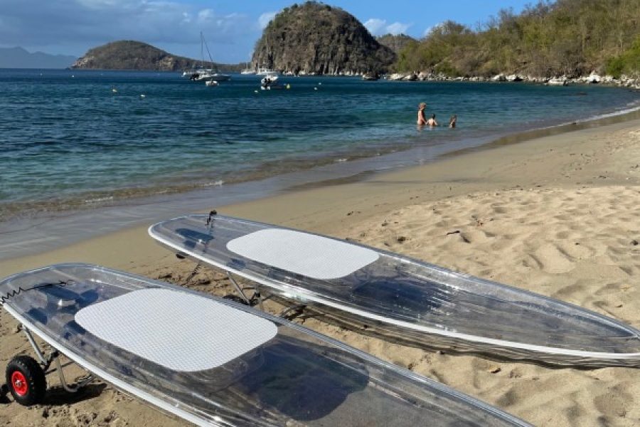 Paddle Transparent : Superbe activité aux saintes